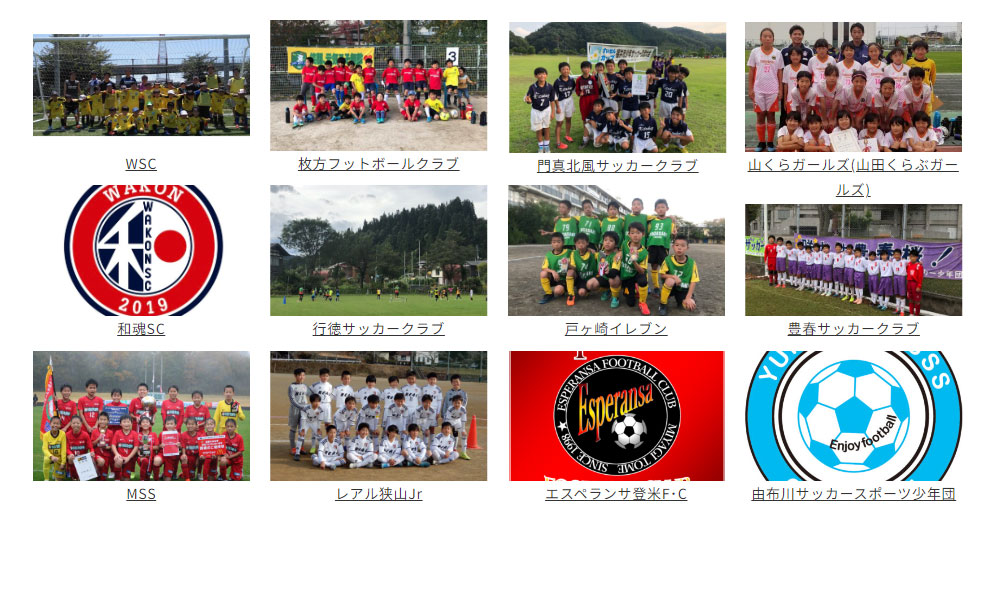 少年・ジュニアサッカーチーム